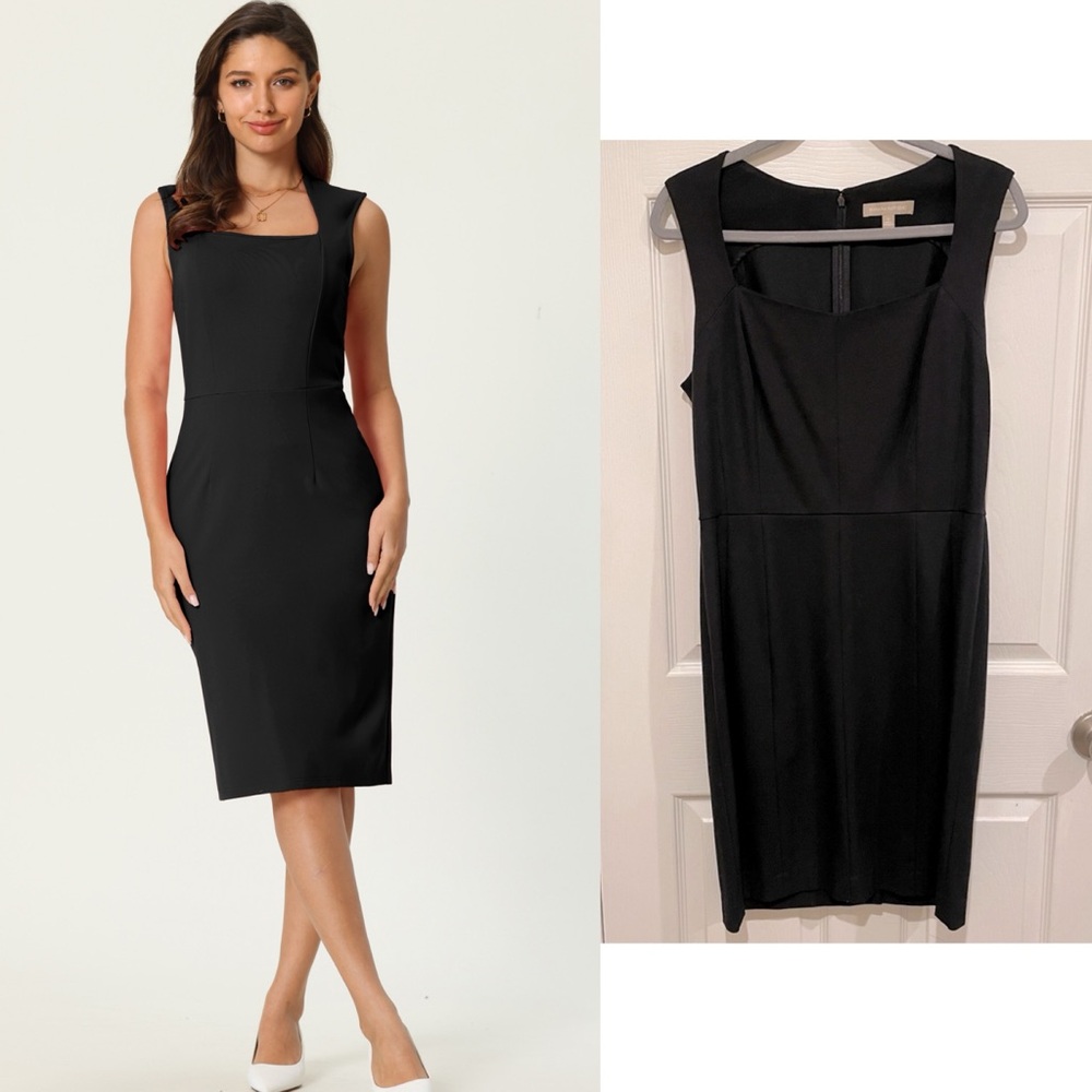 Banana Republic Black Sloan Sheath Dress Women’s Size 12